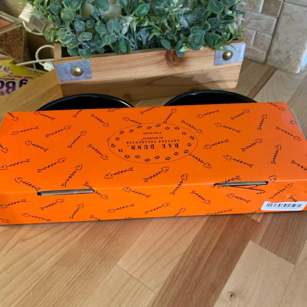 Rae Dunn “WICKED” & “CUTE” LL Black Pet Bowl Set NWT - Picture 7 of 9